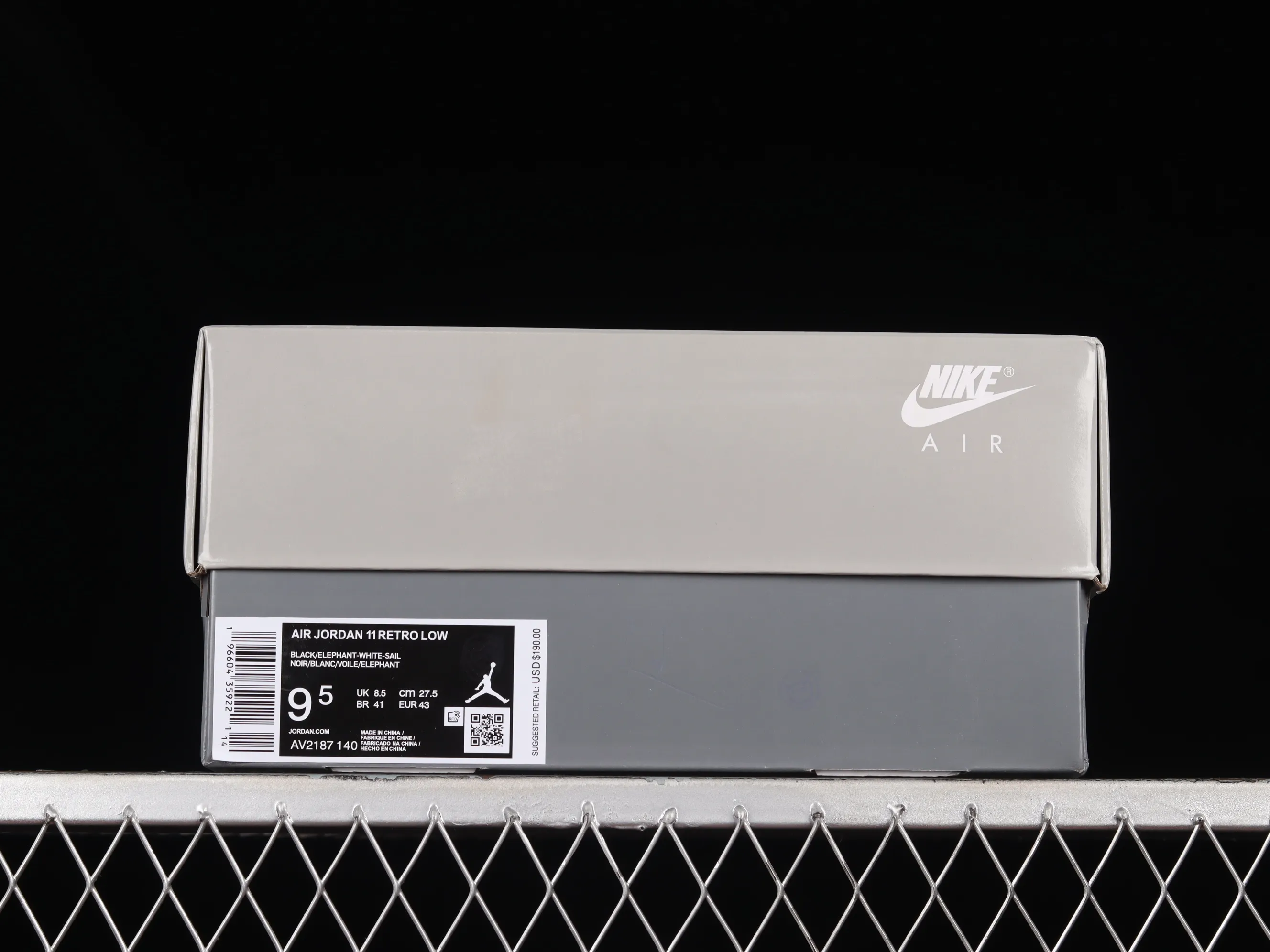 All categories Air Jordan Jordan series basketball shoes Air Jordan 11 F version Air Jordan AJ11 Low "Cement Grey" AJ11 Joe 11 cool gray 2.0 real standard real carbon low-top basketball shoes AV2187-140